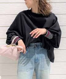 Q | シアーレーヨンドルマンリブブラウス(シャツ/ブラウス)