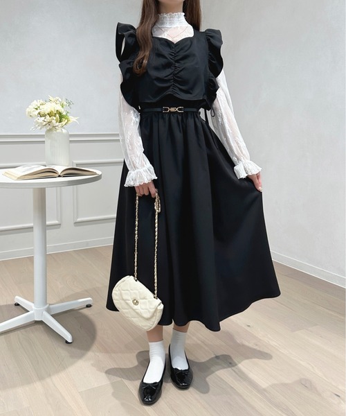 フリルビスチェ＋キャミワンピースset【ZOZOTOWN限定アイテム