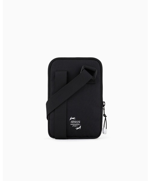 EMPORIO ARMANI EA7（エンポリオアルマーニイーエーセブン）の「【エンポリオ アルマーニ EA7】Train Core ミニショルダーバッグ 再生ファブリック（ショルダーバッグ・メンズ・ブラック×ゴールド/ブラック・FREE）」の5枚目の写真