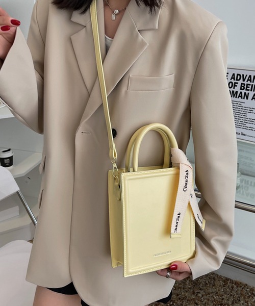 fd style(エフディ スタイル)の「スクエアミニ2waysバッグ(ショルダーバッグ・レディース・Black/White/Kelly/Yellow/Lilac・FREE)」の20枚目の写真