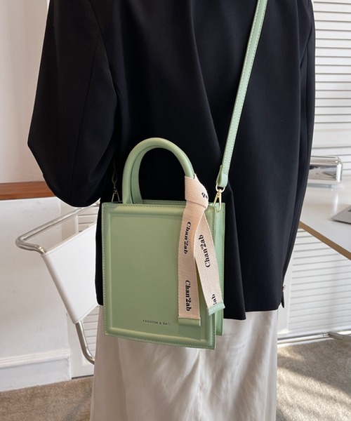 fd style(エフディ スタイル)の「スクエアミニ2waysバッグ(ショルダーバッグ・レディース・Black/White/Kelly/Yellow/Lilac・FREE)」の8枚目の写真