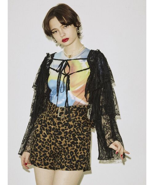 jouetie（ジュエティ）の「ボリュームスリーブブラウス【総レース/付け袖】（シャツ/ブラウス・レディース・ブルー/オフホワイト/ブラック・MEDIUM）」の3枚目の写真