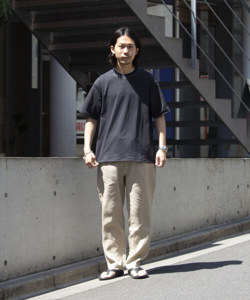 GLOSTER（グロスター）の「【GLOSTER/グロスター】リネンイージーテーパードパンツ（その他パンツ・メンズ・チャコールグレー/オリーブ/ベージュ/ネイビー・S/M/L）」の15枚目の写真