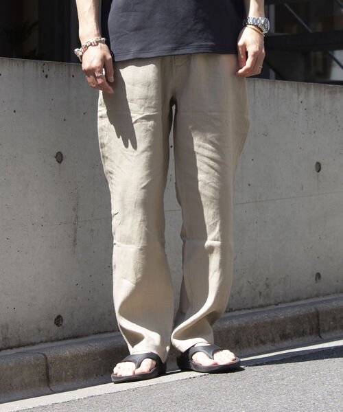 GLOSTER（グロスター）の「【GLOSTER/グロスター】リネンイージーテーパードパンツ（その他パンツ・メンズ・チャコールグレー/オリーブ/ベージュ/ネイビー・S/M/L）」の17枚目の写真