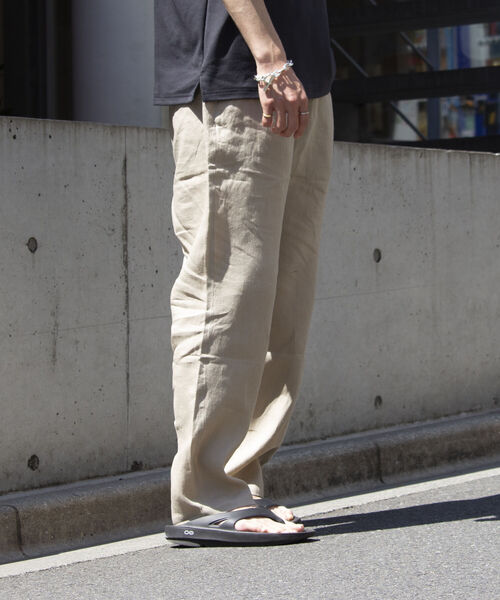 GLOSTER（グロスター）の「【GLOSTER/グロスター】リネンイージーテーパードパンツ（その他パンツ・メンズ・チャコールグレー/オリーブ/ベージュ/ネイビー・S/M/L）」の18枚目の写真