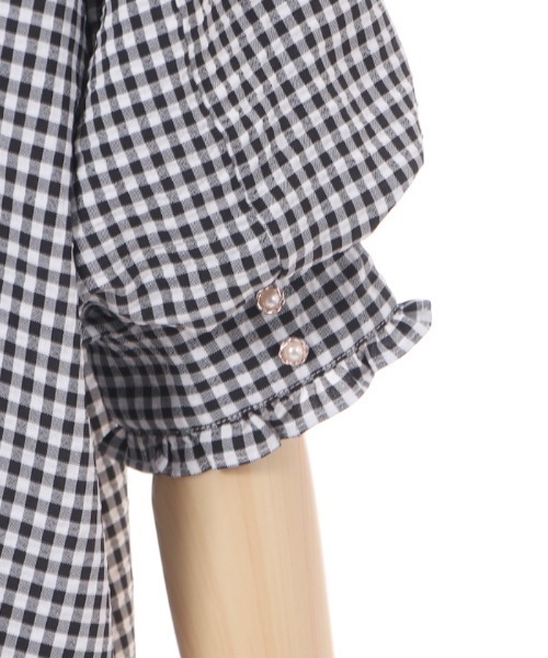 axes femme(アクシーズファム)の「パフスリーブブラウス(シャツ/ブラウス・レディース・ブラック/ホワイト/レッド/ネイビー/グレー・FREE)」の15枚目の写真