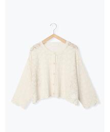ehka sopo | 透かし編みスカラップカーディガン(カーディガン/ボレロ)