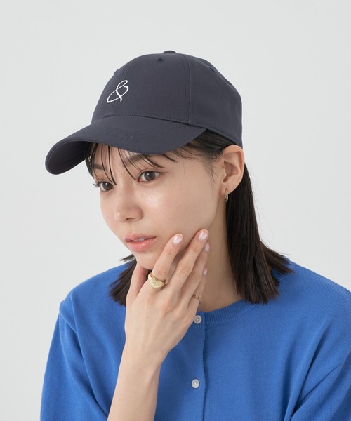 earth music&ecology(アースミュージックアンドエコロジー)の「エンブロイダリーキャップ(ハット・レディース・ピンク/ダークネイビー/モカ/ホワイト系その他2・FREE)」の3枚目の写真