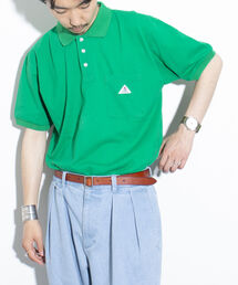 【GEVACO/ゲバコ】ヘビーカノコポロシャツ 鹿の子 ワンポイントロゴ