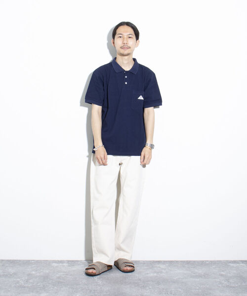 GEVACO（ゲバコ）の「【GEVACO/ゲバコ】ヘビーカノコポロシャツ 鹿の子 ワンポイントロゴ（ポロシャツ・メンズ・ネイビー/グリーン/ブラック/オフホワイト/イエロー・L/M）」の6枚目の写真