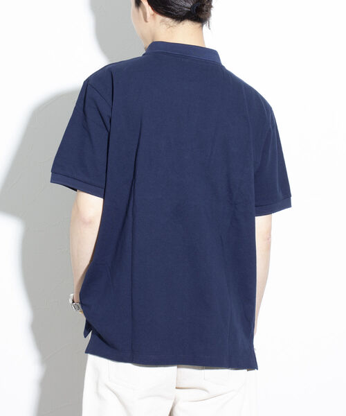 GEVACO（ゲバコ）の「【GEVACO/ゲバコ】ヘビーカノコポロシャツ 鹿の子 ワンポイントロゴ（ポロシャツ・メンズ・ネイビー/グリーン/ブラック/オフホワイト/イエロー・L/M）」の11枚目の写真