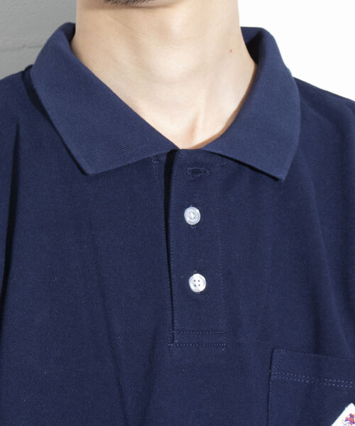 GEVACO（ゲバコ）の「【GEVACO/ゲバコ】ヘビーカノコポロシャツ 鹿の子 ワンポイントロゴ（ポロシャツ・メンズ・ネイビー/グリーン/ブラック/オフホワイト/イエロー・L/M）」の12枚目の写真