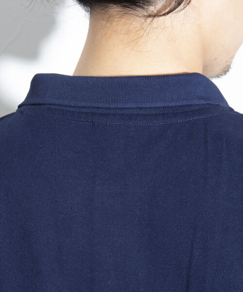 GEVACO（ゲバコ）の「【GEVACO/ゲバコ】ヘビーカノコポロシャツ 鹿の子 ワンポイントロゴ（ポロシャツ・メンズ・ネイビー/グリーン/ブラック/オフホワイト/イエロー・L/M）」の19枚目の写真