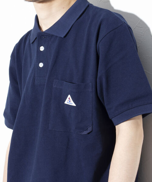 GEVACO（ゲバコ）の「【GEVACO/ゲバコ】ヘビーカノコポロシャツ 鹿の子 ワンポイントロゴ（ポロシャツ・メンズ・ネイビー/グリーン/ブラック/オフホワイト/イエロー・L/M）」の20枚目の写真