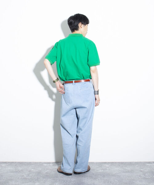 GEVACO（ゲバコ）の「【GEVACO/ゲバコ】ヘビーカノコポロシャツ 鹿の子 ワンポイントロゴ（ポロシャツ・メンズ・ネイビー/グリーン/ブラック/オフホワイト/イエロー・L/M）」の22枚目の写真