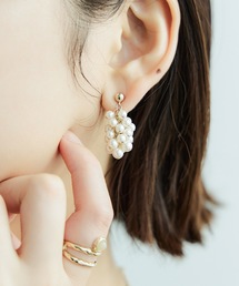 ボリュームパールピアス