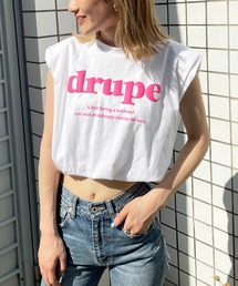 SPIRALGIRL | 肩パット入り発砲プリントノースリーブトップス(Tシャツ/カットソー)