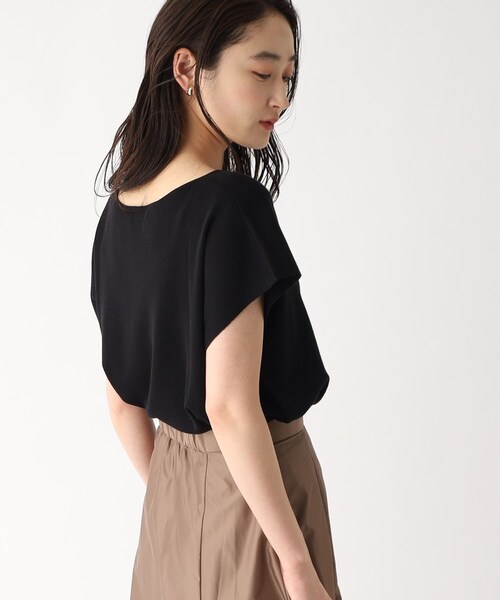 ドライタッチボートネックニット【接触冷感/イージーケア/抗ピリング/洗濯機洗い可】