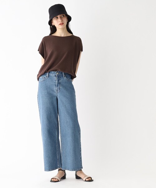 ドライタッチボートネックニット【接触冷感/イージーケア/抗ピリング/洗濯機洗い可】