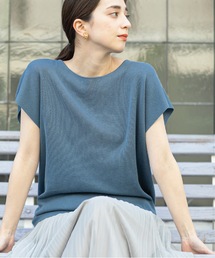 OPAQUE.CLIP | ドライタッチ ボートネックニット【接触冷感/イージーケア/抗ピリング/洗濯機洗い可】(ニット/セーター)