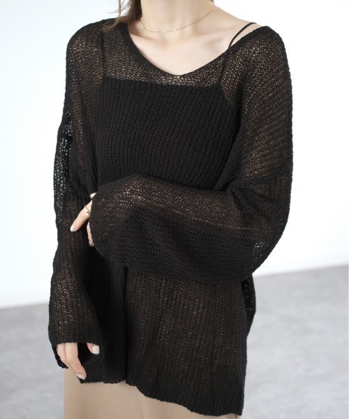 a*♡様 ellie アシメカットニット black 新品✩
