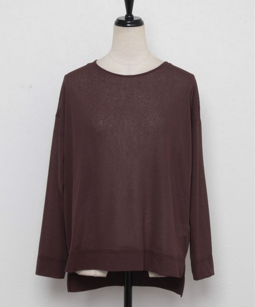 each（イーチ）の「梨地織りシアーカットソー（その他トップス・レディース・ブラック/ホワイト/ブラウン/レッド・FREE）」の18枚目の写真