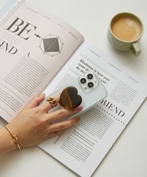 murir（ミュリール）の「天然石 ハートグリップ（スマホグッズ）」