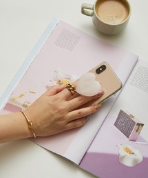 murir（ミュリール）の「天然石 ハートグリップ（スマホグッズ）」