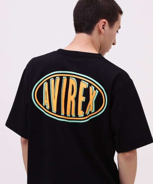 AVIREX（アヴィレックス）の「《WEB&DEPOT限定》SHORT SLEEVE T-SHIRT CIRCLE LOGO / ショートスリーブ Tシャツ サークルロゴ / AVIREX / アヴィレックス（Tシャツ/カットソー・メンズ・ホワイト/チャコール/ブラック・L/M/XL/2XL）」の2枚目の写真