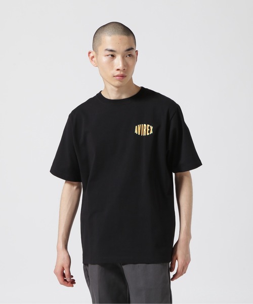 AVIREX（アヴィレックス）の「《WEB&DEPOT限定》SHORT SLEEVE T-SHIRT CIRCLE LOGO / ショートスリーブ Tシャツ サークルロゴ / AVIREX / アヴィレックス（Tシャツ/カットソー・メンズ・ホワイト/チャコール/ブラック・L/M/XL/2XL）」の14枚目の写真