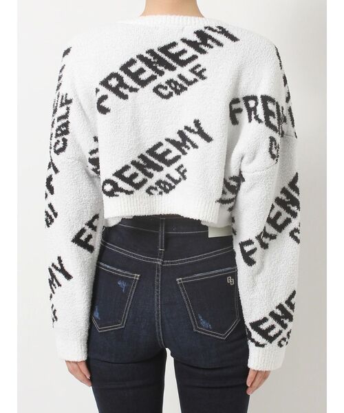 GYDA(ジェイダ)の「FRENEMYニットカーディガン(カーディガン/ボレロ・レディース・ブラック/オフホワイト・FREE)」の10枚目の写真
