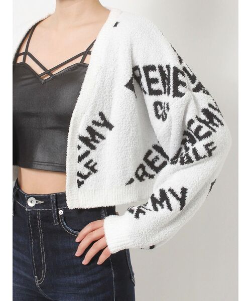 GYDA(ジェイダ)の「FRENEMYニットカーディガン(カーディガン/ボレロ・レディース・ブラック/オフホワイト・FREE)」の12枚目の写真