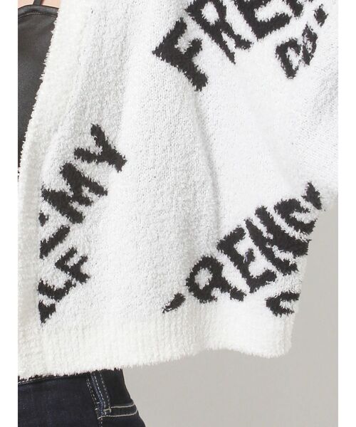 GYDA(ジェイダ)の「FRENEMYニットカーディガン(カーディガン/ボレロ・レディース・ブラック/オフホワイト・FREE)」の14枚目の写真