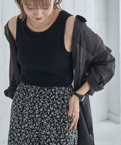 coen（コーエン）の「シアールーズシャツ（シャツ/ブラウス・レディース・ブラック/ホワイト/オリーブ・FREE）」の17枚目の写真