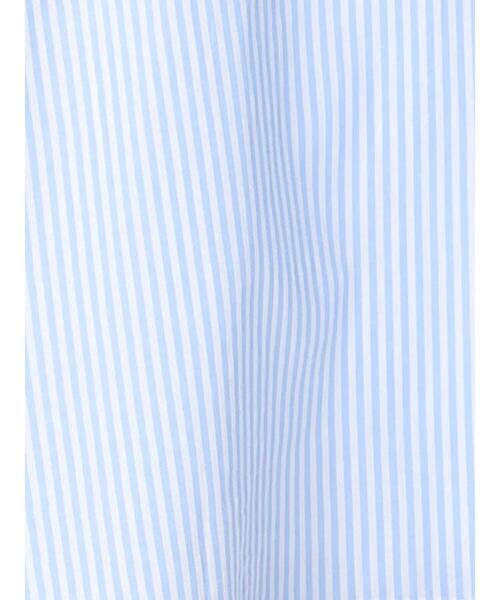 ehka sopo（エヘカソポ）の「ストライプショート丈ビッグ襟ブラウス（シャツ/ブラウス・レディース・オレンジ/ネイビー/ミント/サックスブルー・F）」の11枚目の写真