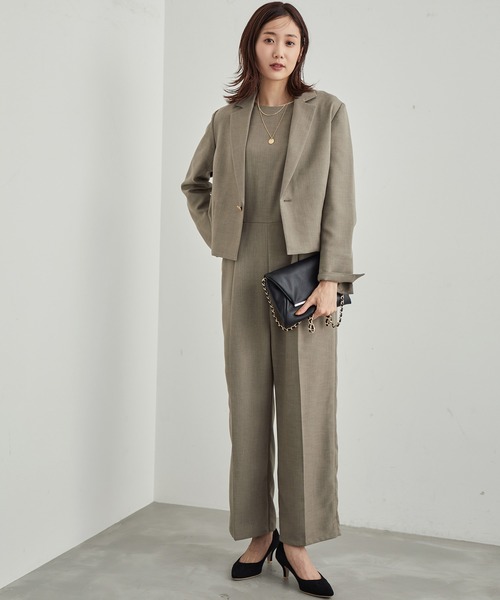 ROPE PICNIC ブラウン テーラードジャケット ROPÉ PICNIC(ロペピクニック) テーラードジャケット (ブラウン