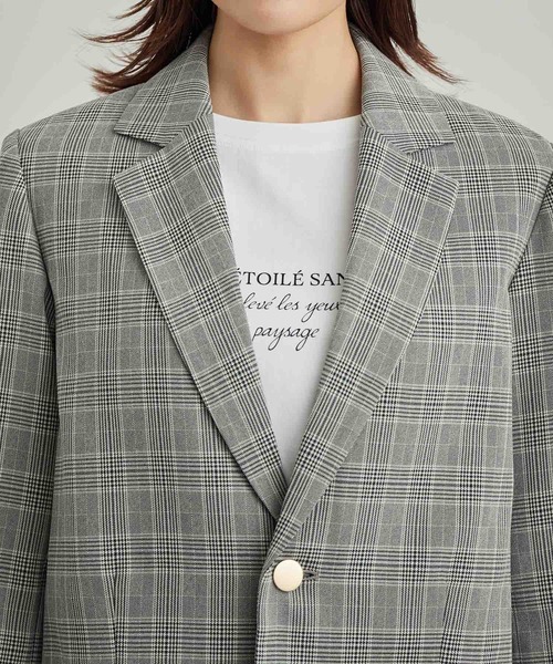 ROPE' PICNIC(ロペピクニック)の「スタイルアップが叶うクロップドジャケット(テーラードジャケット・レディース・ネイビー/ブラウン/グレー・38)」の18枚目の写真