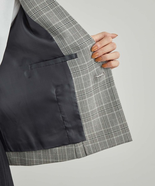 ROPE' PICNIC(ロペピクニック)の「スタイルアップが叶うクロップドジャケット(テーラードジャケット・レディース・ネイビー/ブラウン/グレー・38)」の21枚目の写真