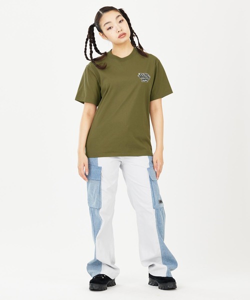 X-girl（エックスガール）の「PUNK-SKATING WORLD LOGO S/S TEE