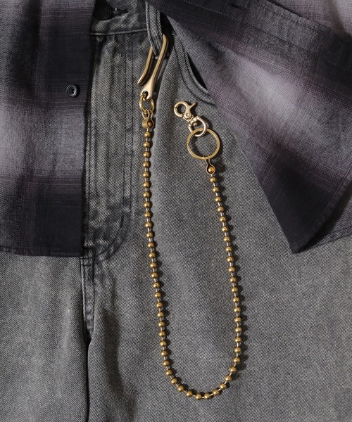 真鍮　ウォレットチェーン　アメカジ アメカジ アメリカ USA ビンテージ 真鍮 ブラス フック