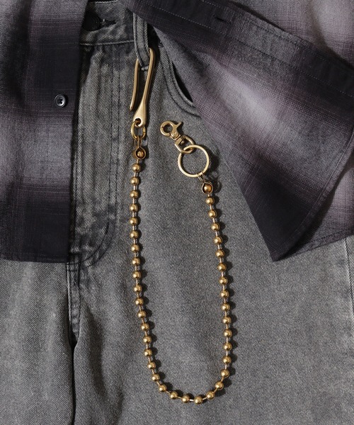 FUNALIVE（ファンアライブ）の「ブラスウォレットチェーン アクセサリー アメカジ 真鍮アクセサリー（ウォレットチェーン・メンズ・ゴールド系4/ゴールド系1/ゴールド系/ゴールド系3/ゴールド系2/ゴールド系5/ゴールド系6/ゴールド系7/ゴールド系8/ゴールド系9/ゴールド系その他2/ゴールド系その他3/ゴールド系その他4/ゴールド系その他/シルバー/シルバー系2/シルバー系3/アンティークシルバー/シルバー系/シルバー系1・F/FREE）」の9枚目の写真