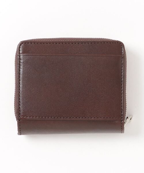 Lee(リー)の「Lee/リー Italy Leather Wallet/イタリアレザー ラウンドファスナー ウォレット/ロゴ ワンポイント刺繍 二つ折り 財布/コンパクト/メンズ レディース(財布・メンズ・ブラック/ブラウン/ダークブラウン・FREE)」の5枚目の写真