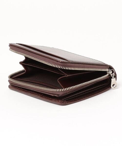 Lee(リー)の「Lee/リー Italy Leather Wallet/イタリアレザー ラウンドファスナー ウォレット/ロゴ ワンポイント刺繍 二つ折り 財布/コンパクト/メンズ レディース(財布・メンズ・ブラック/ブラウン/ダークブラウン・FREE)」の6枚目の写真