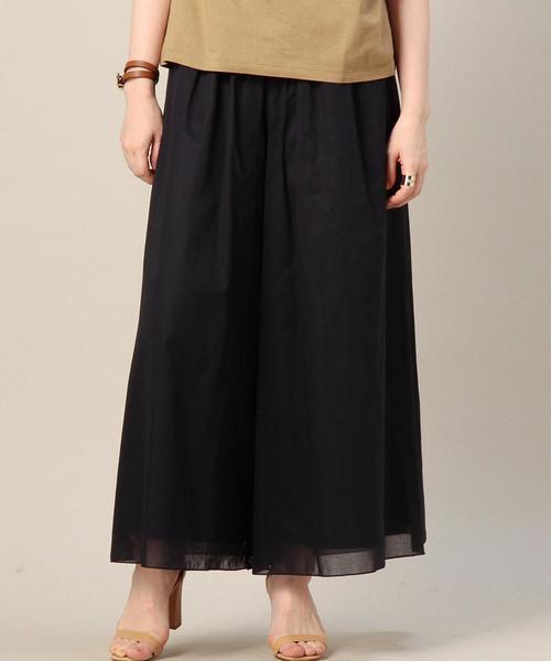 BEAUTY&YOUTH UNITED ARROWS（ビューティーアンドユースユナイテッドアローズ）の「BY コットンギャザーワイドパンツ◆（その他パンツ・レディース・オリーブ/ネイビー・フリー）」の2枚目の写真