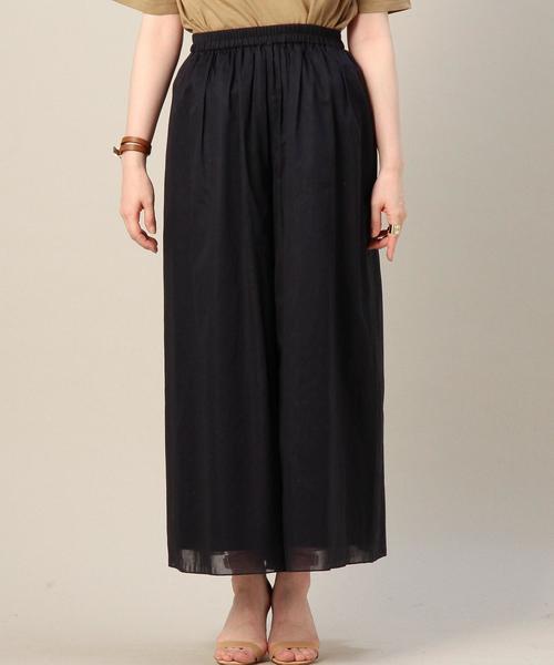 BEAUTY&YOUTH UNITED ARROWS（ビューティーアンドユースユナイテッドアローズ）の「BY コットンギャザーワイドパンツ◆（その他パンツ・レディース・オリーブ/ネイビー・フリー）」の8枚目の写真