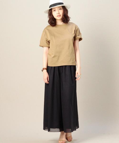 BEAUTY&YOUTH UNITED ARROWS（ビューティーアンドユースユナイテッドアローズ）の「BY コットンギャザーワイドパンツ◆（その他パンツ・レディース・オリーブ/ネイビー・フリー）」の10枚目の写真