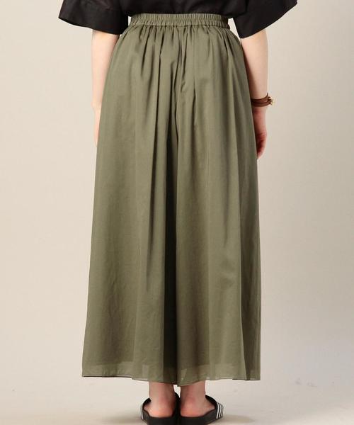 BEAUTY&YOUTH UNITED ARROWS（ビューティーアンドユースユナイテッドアローズ）の「BY コットンギャザーワイドパンツ◆（その他パンツ・レディース・オリーブ/ネイビー・フリー）」の5枚目の写真