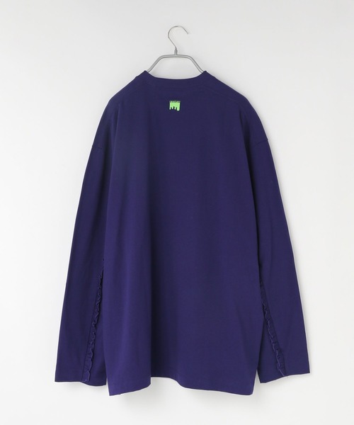 LOWRYS FARM（ローリーズファーム）の「ＢＩＧチュニックＴシャツ／ＩＣＥ  966379（Tシャツ/カットソー・レディース・ホワイト/グレー/ネイビー・FREE）」の11枚目の写真