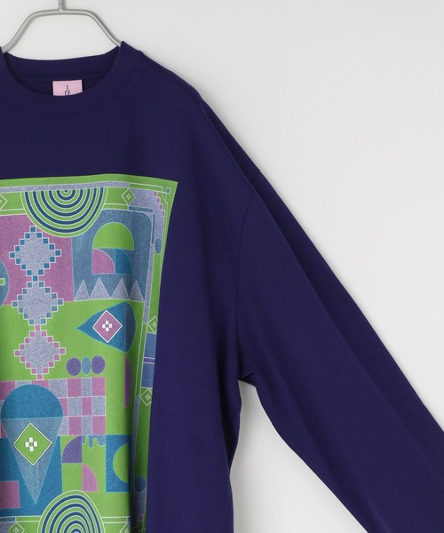 LOWRYS FARM（ローリーズファーム）の「ＢＩＧチュニックＴシャツ／ＩＣＥ  966379（Tシャツ/カットソー・レディース・ホワイト/グレー/ネイビー・FREE）」の13枚目の写真