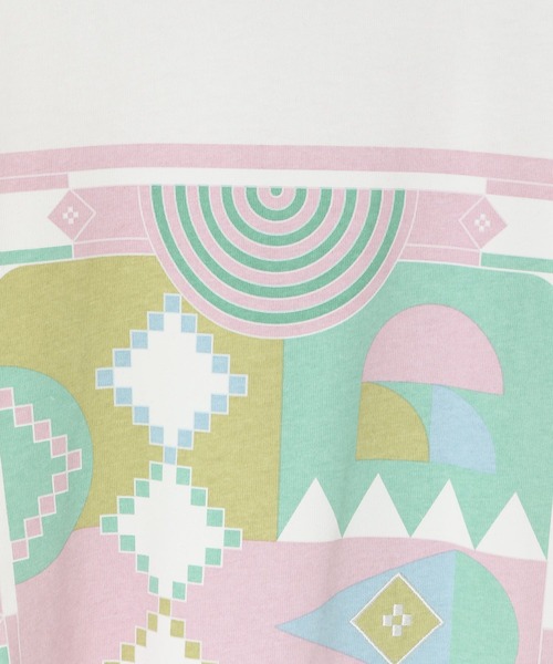 LOWRYS FARM（ローリーズファーム）の「ＢＩＧチュニックＴシャツ／ＩＣＥ  966379（Tシャツ/カットソー・レディース・ホワイト/グレー/ネイビー・FREE）」の19枚目の写真